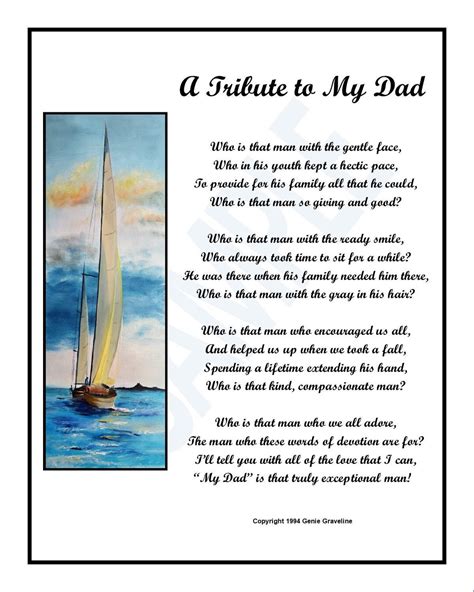 A Tribute To My Dad Digital Download Dad Poem Dad S Etsy