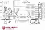 Car Colouring Fiat Kids Pages Mercedes Cray Shades Benz sketch template