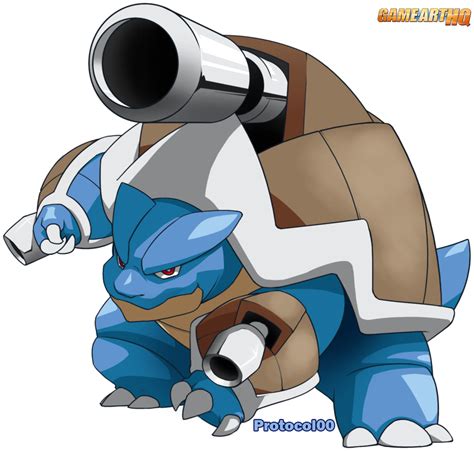 blastoise  mega game art hq