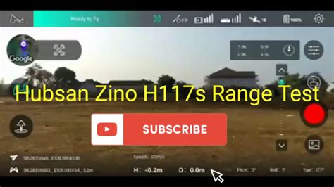 hubsan zino hs range fpv test youtube