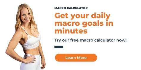 macro calculator   customized nutrition goals