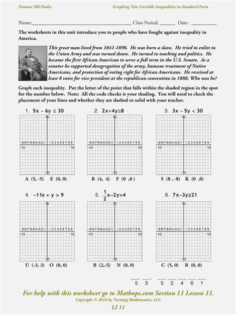 graphing systems  equations standard form worksheet db excelcom