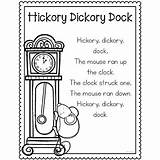 Rhyme Nursery Dock Dickory Hickory Pack Preview Dickey sketch template