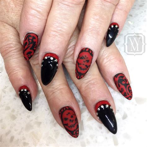 black  red nail art designs design trends premium psd vector downloads
