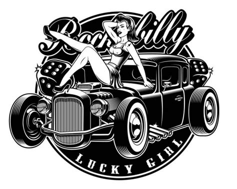 51 hot rod girl vector images free and royalty free hot