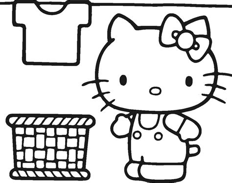 kids fun  kitty printable coloring pages