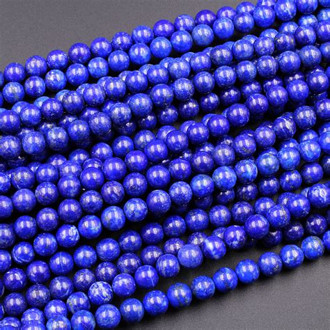 aaa genuine  natural blue lapis mm mm mm mm mm  etsy