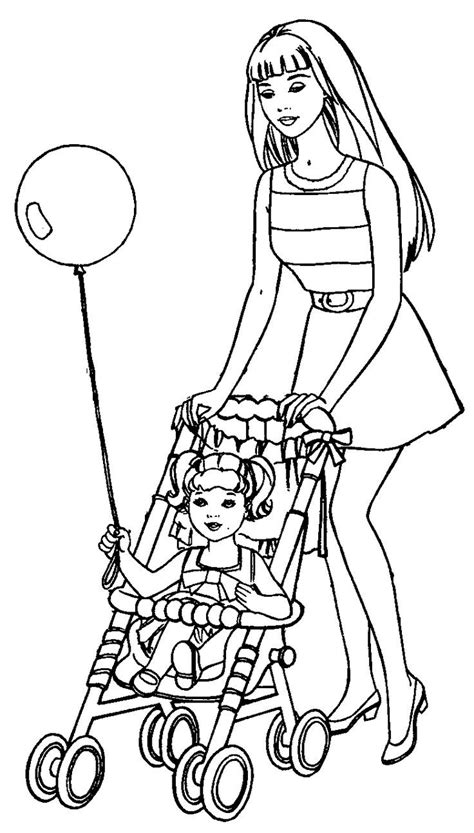 ideas  coloring pages  kids barbie home family