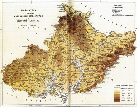 moravska orlice mapy jako priloha hesla morava  ottove slovniku naucnem