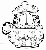 Garfield Netart Pote Biscoitos Tudodesenhos sketch template