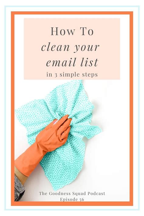 simple steps  clean  email list    email list