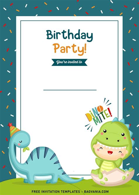 dinosaur invitations  printable birthday invitations
