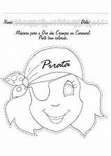 Piratas Caretas Mascaras Propias Decora Pinta Tus sketch template