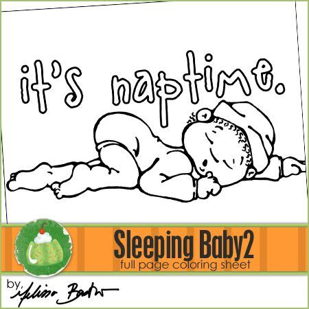 sleeping baby printable coloring page desenho criancas