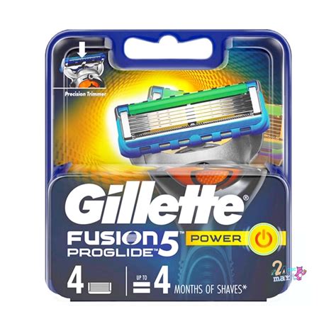 gillette fusion proglide power blades 4s แพ็ค 4 ใบมีดโกน shopee thailand