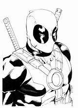 Coloring Deadpool Pages Popular Printable Kids sketch template
