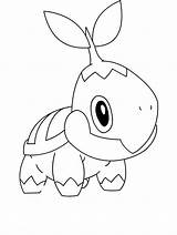 Pokemon Turtwig Coloring Pages Treecko Color Drawing Getcolorings Getdrawings Popular sketch template