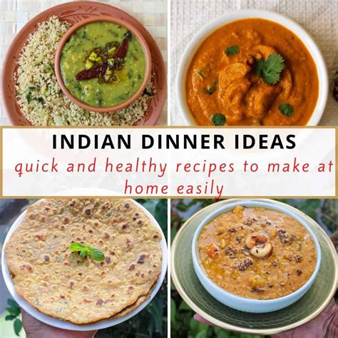 healthy indian dinner ideas recipes    home easily