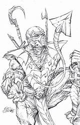 Mortal Kombat Scorpion Characters Kitana Nood Combate Melissa Skorpion Salvo Step Lápis Jade sketch template