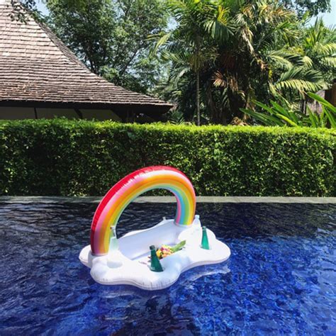 Summer Pool Party Bucket Rainbow Cloud Cup Holder