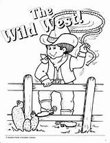 Wild West sketch template