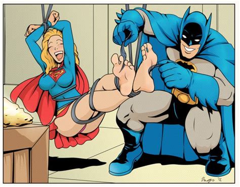 Supergirl S Feet Tickled By Batman Superhero Foot Fetish Pics