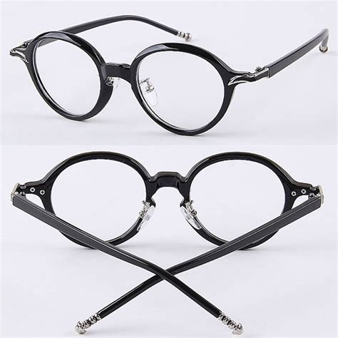 small round oval nerd hipster metal rx able eyeglass frames men women
