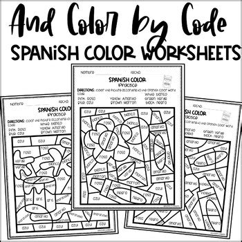spanish coloring pages  anna elizabeth teachers pay teachers