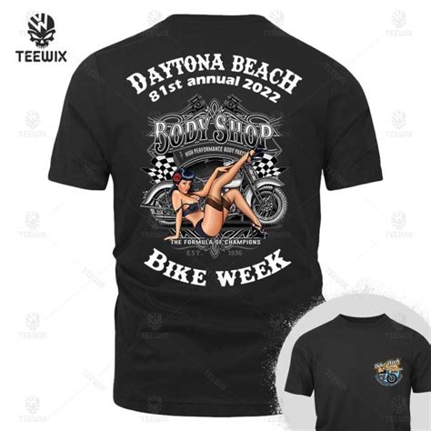 2022 Bike Week Daytona Beach Dead Mans Hand T Shirt Teewix