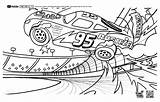 Coloring Mcqueen Cars Lightning Crash Pages Tim Tv Scene Popular sketch template