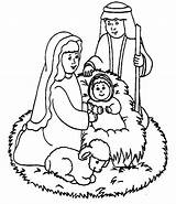 Jesus Coloring Baby Pages Cute Kids sketch template