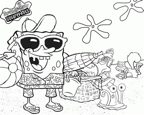 spongebob colouring  pictures coloring home