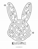 Easter Maze Mazes Bunny Printable Kids Pages Coloring Print Mummy Max Head Off Copyright sketch template
