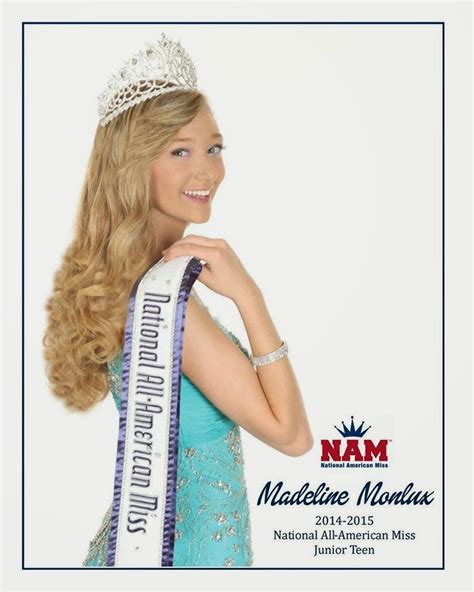 meet the 2014 2015 national all american miss jr teen madeline monlux