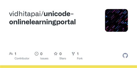 github vidhitapaiunicode onlinelearningportal