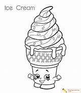 Ice Cream Coloring Cone Sheet sketch template