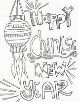 Year Chinese Coloring Colouring Pages Happy Kids Celebration Doodle Drawing Sheets Printable Getdrawings Visit sketch template