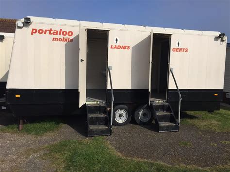 Secondhand Toilet Units 3 2 Toilet Trailers Portaloo” Mobile