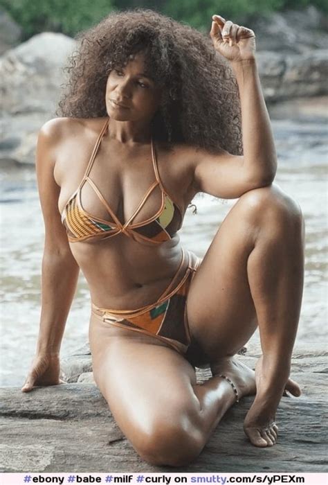 Ebony Bikini Cleavage