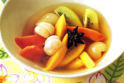 Tropical Fruit Salad With Spiced Syrup Recipes