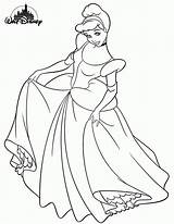 Coloring Disney Princess Pages Cinderella Clipart Library Walt sketch template