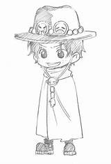 Luffy Portgas Sabo Zoro Ardents Poings Sketsa Desenhar Personagens Desenhos Whitebeard Weheartit sketch template