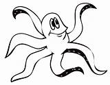 Octopus Coloring Outline Pages Kids Clipart Printable Cartoon Cliparts Drawing Clip Cute Color Octupus Realistic Print Line Library Animal Seashells sketch template