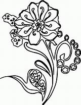 Coloring Abstract Pages Shapes Flower Wecoloringpage Shape Popular Coloringhome sketch template
