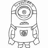 Minion Coloring Minions Carl Pages Toddler Cute Momjunction sketch template