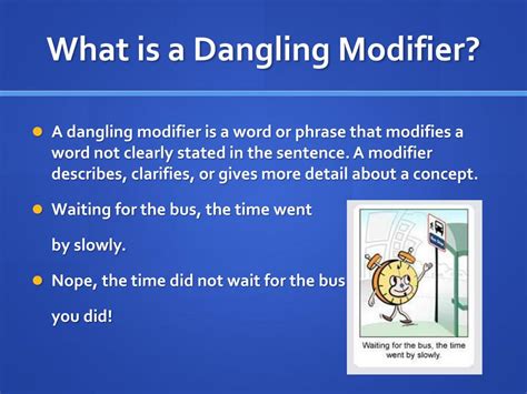 dangling modifiers powerpoint    id