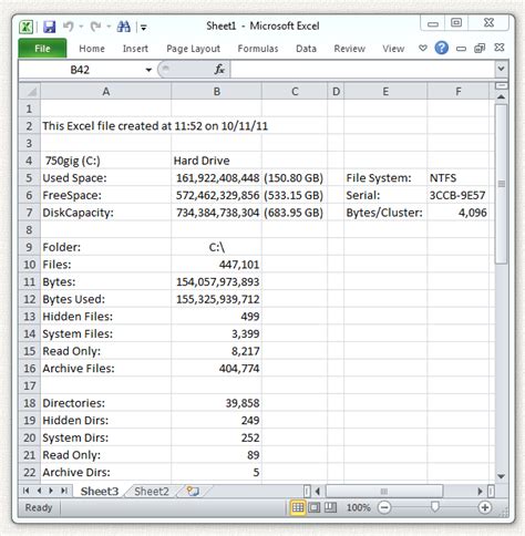 drive inventory excel spreadsheet
