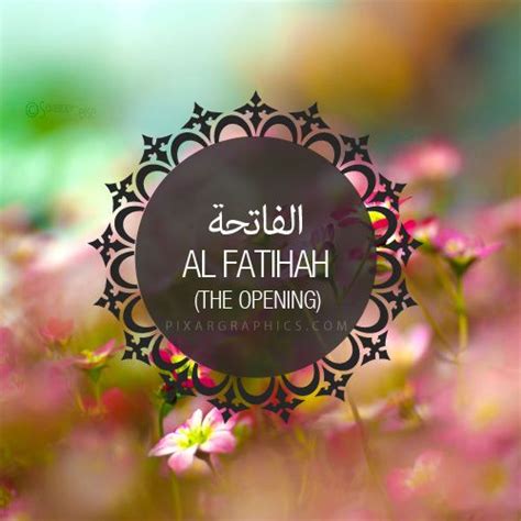Al Fatihah Surah Graphics Beautiful Names Of Allah