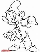Coloring Snow Pages Seven Dopey Dwarfs Grumpy Disney Colouring Cartoon Sheets Dwarves Disneyclips Tongue Sticking His Template Funstuff sketch template