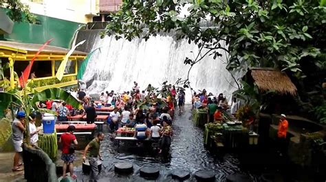 waterfall restaurant villa escudero overlook youtube